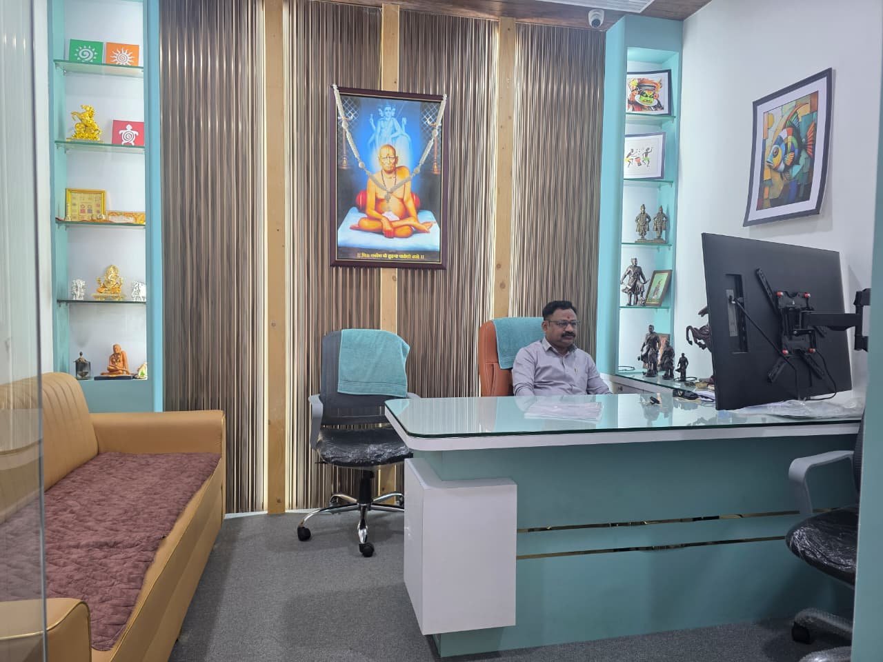 Shree Samarth Advertising design workspace